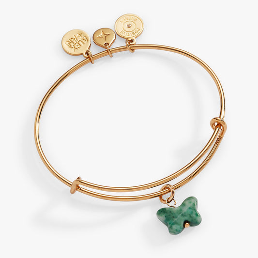 Carved Butterfly Bangle Gold