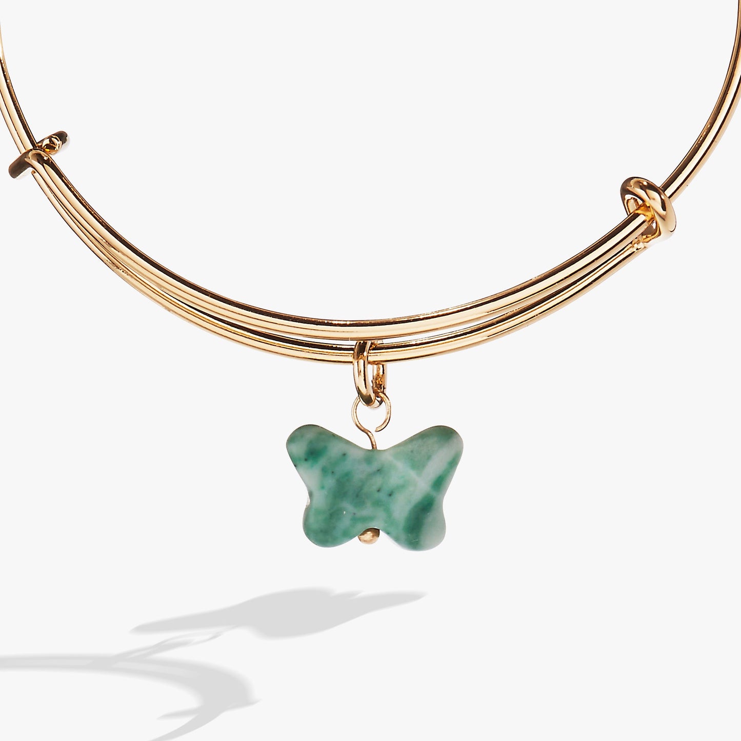 Carved Butterfly Bangle Gold