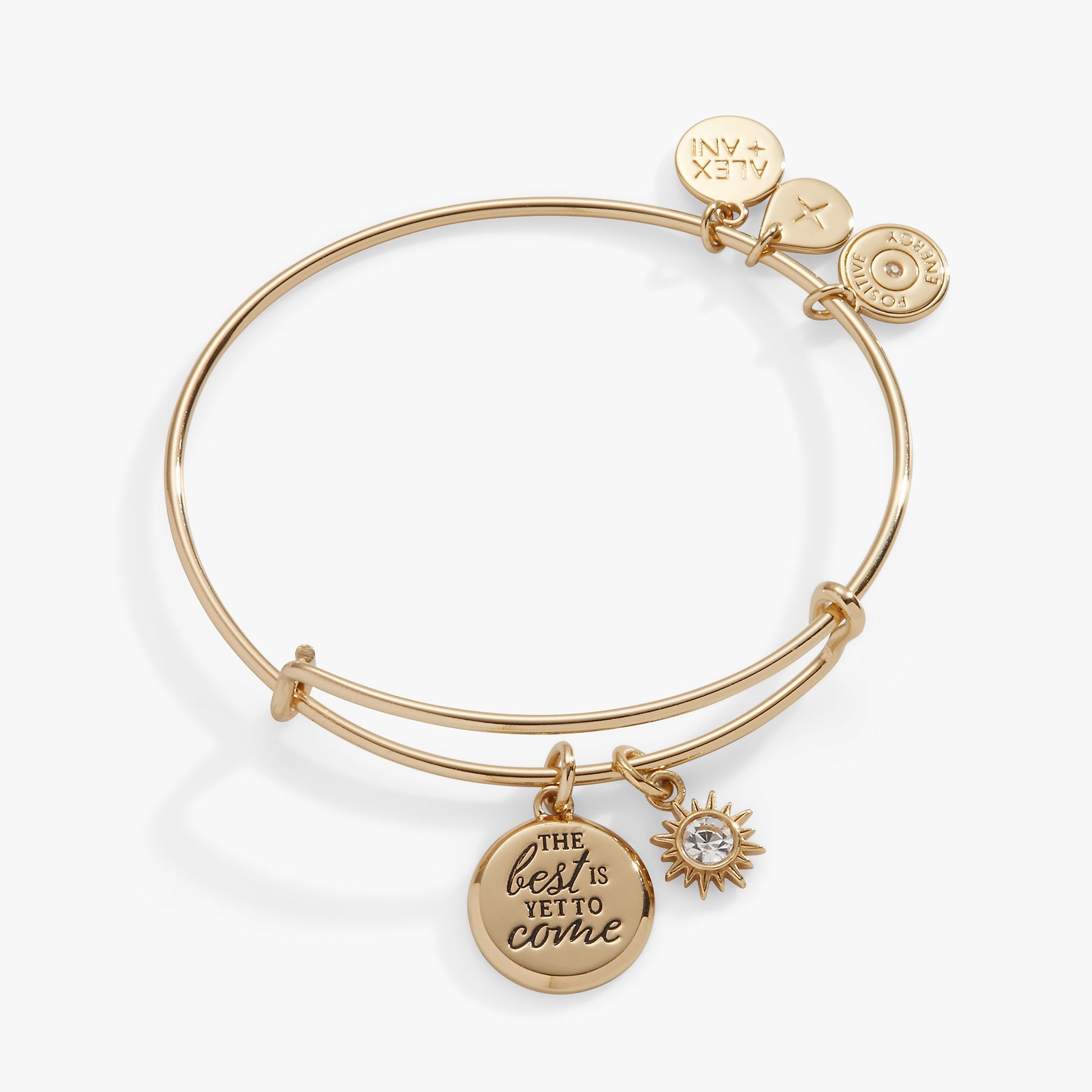 The Best Is Yet To Come' Duo Charm Bangle
    
    
    
       Silver