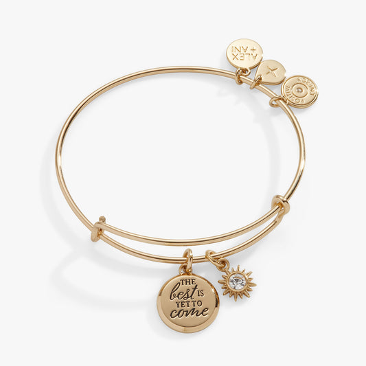 The Best Is Yet To Come' Duo Charm Bangle
    
    
    
       Silver