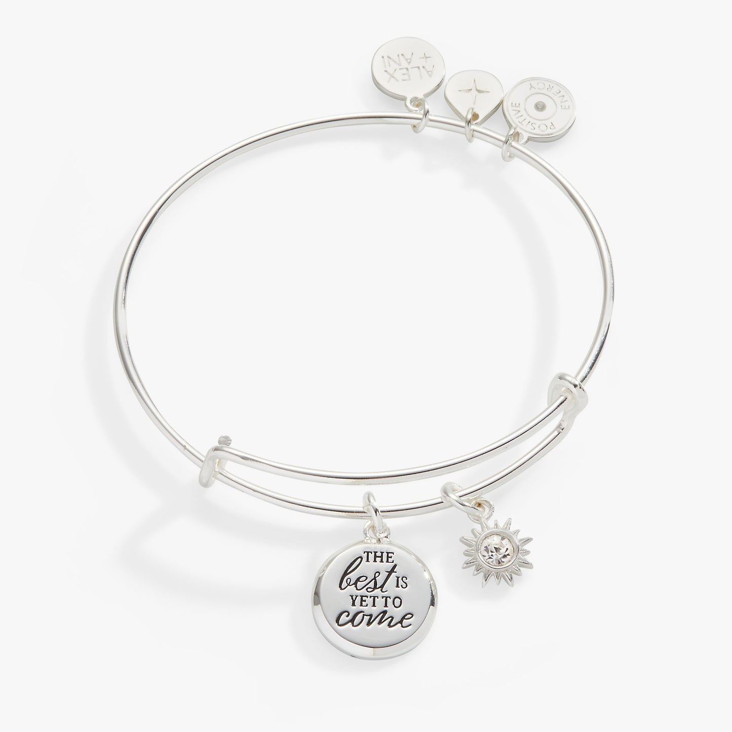 The Best Is Yet To Come' Duo Charm Bangle
    
    
    
       Silver