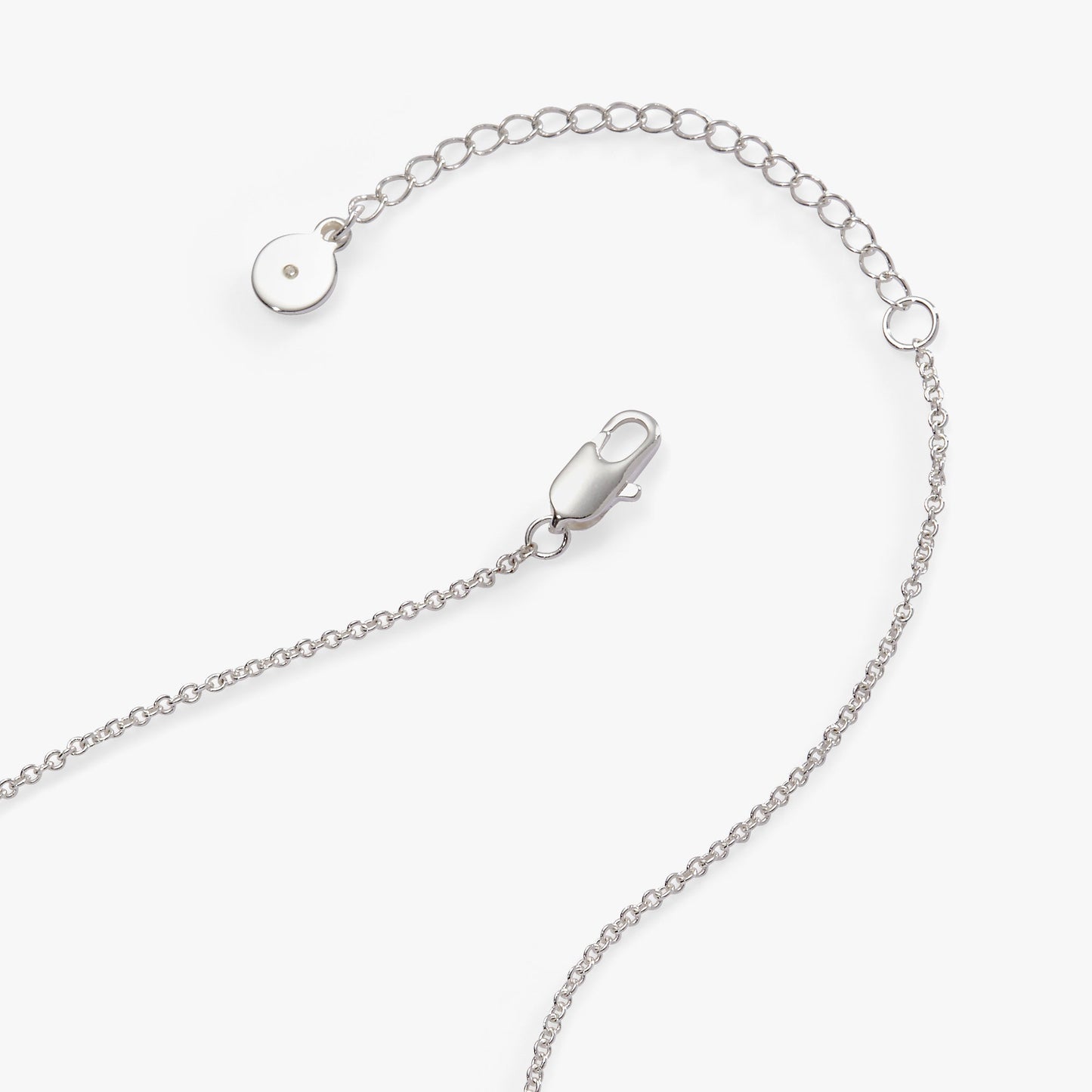 “Make Your Own Luck” Duo Charm Pendant Necklace Silver