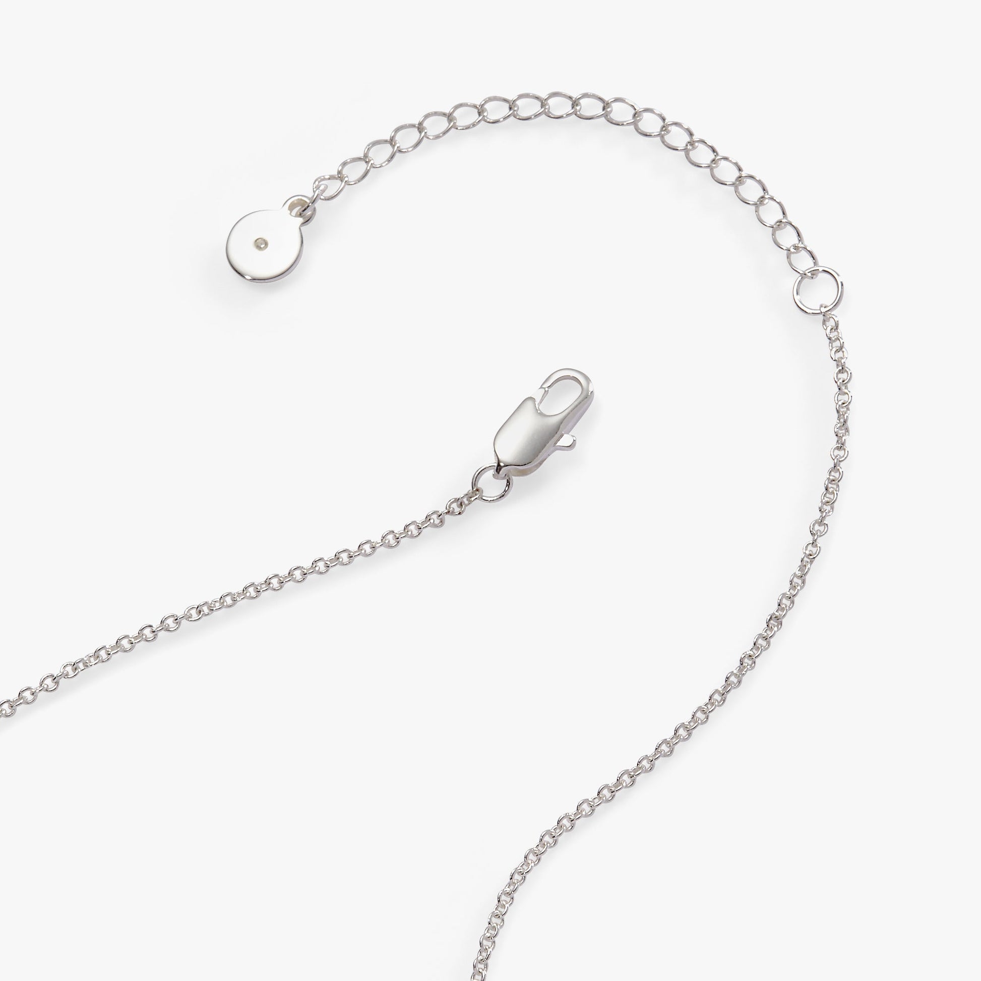 “Make Your Own Luck” Duo Charm Pendant Necklace Silver