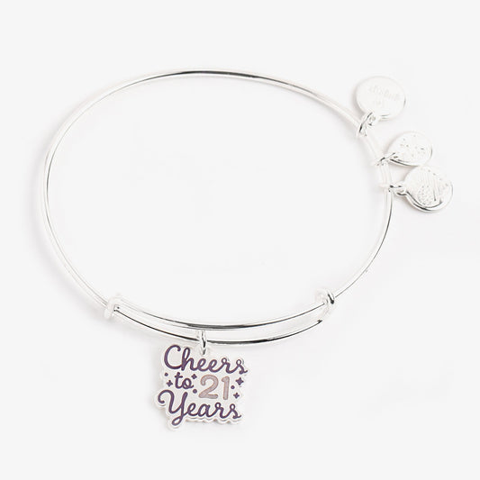 Cheers to 21 Years' Charm Bangle
    
    
    
       Shiny Silver