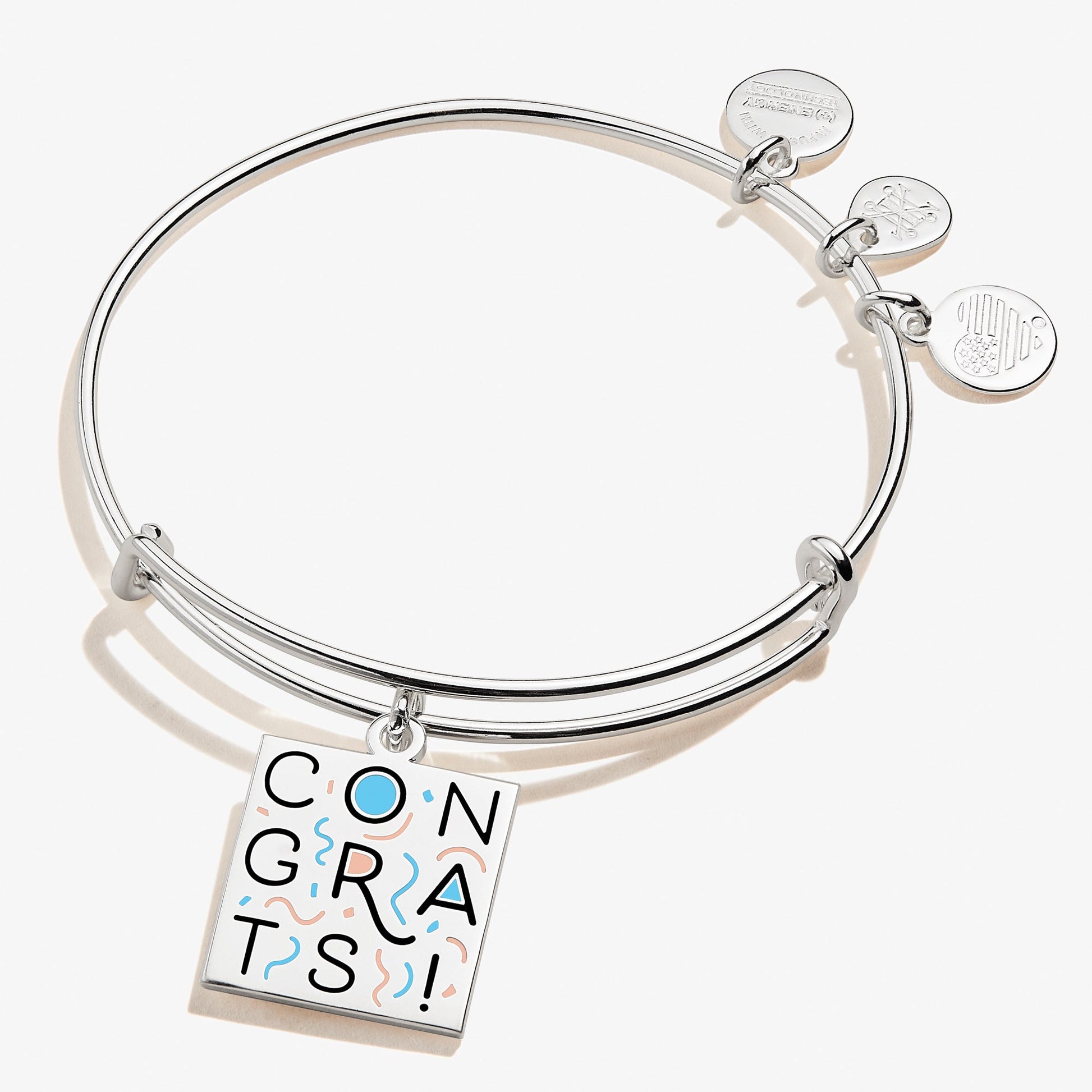 Congrats!' Charm Bangle - Alex and Ani Silver
