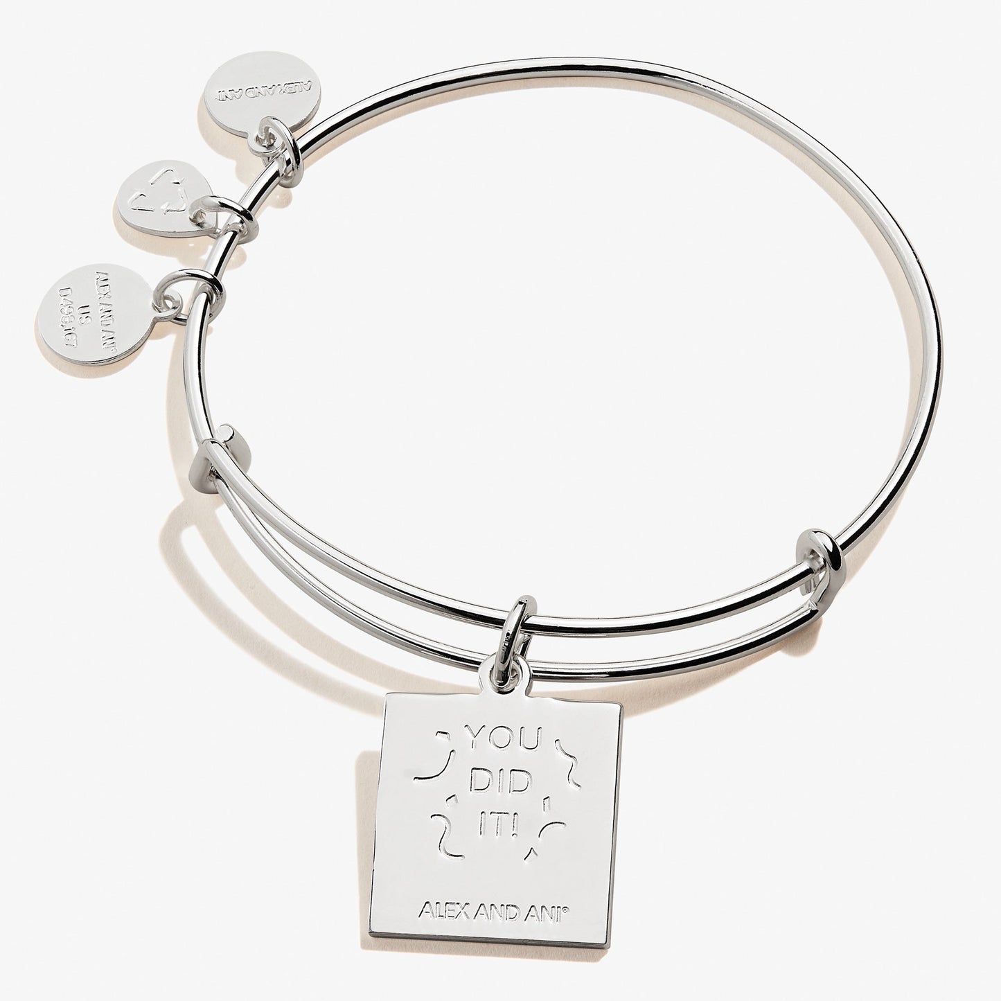 Congrats!' Charm Bangle - Alex and Ani Silver