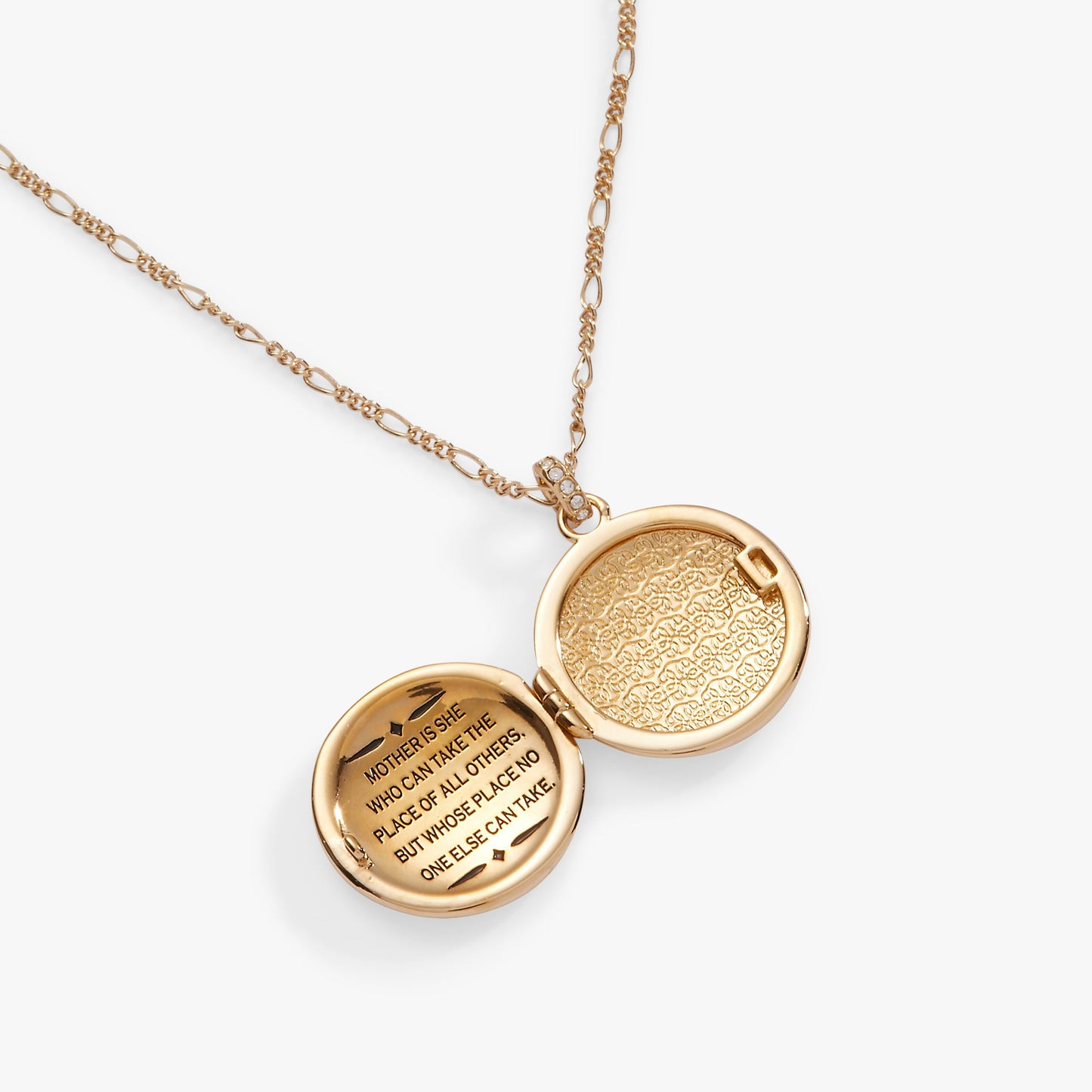 Mother Locket Necklace Silver