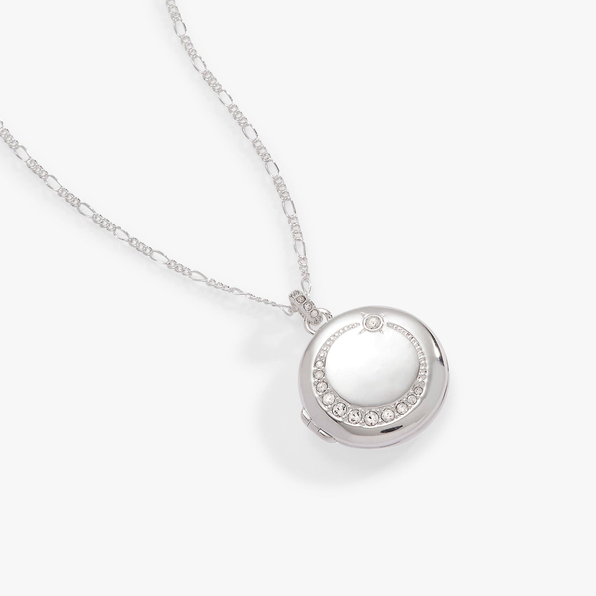 Mother Locket Necklace Silver