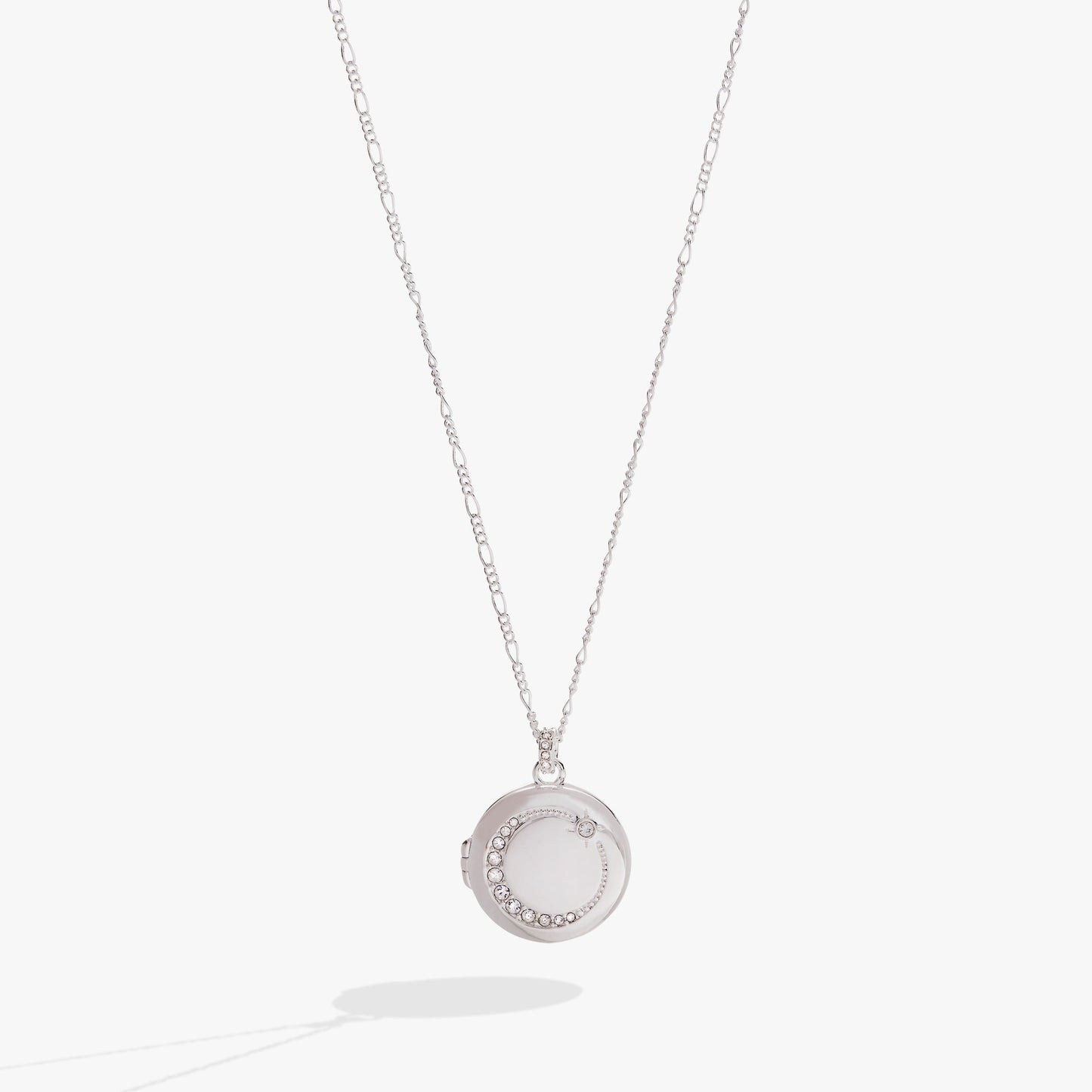 Mother Locket Necklace Silver