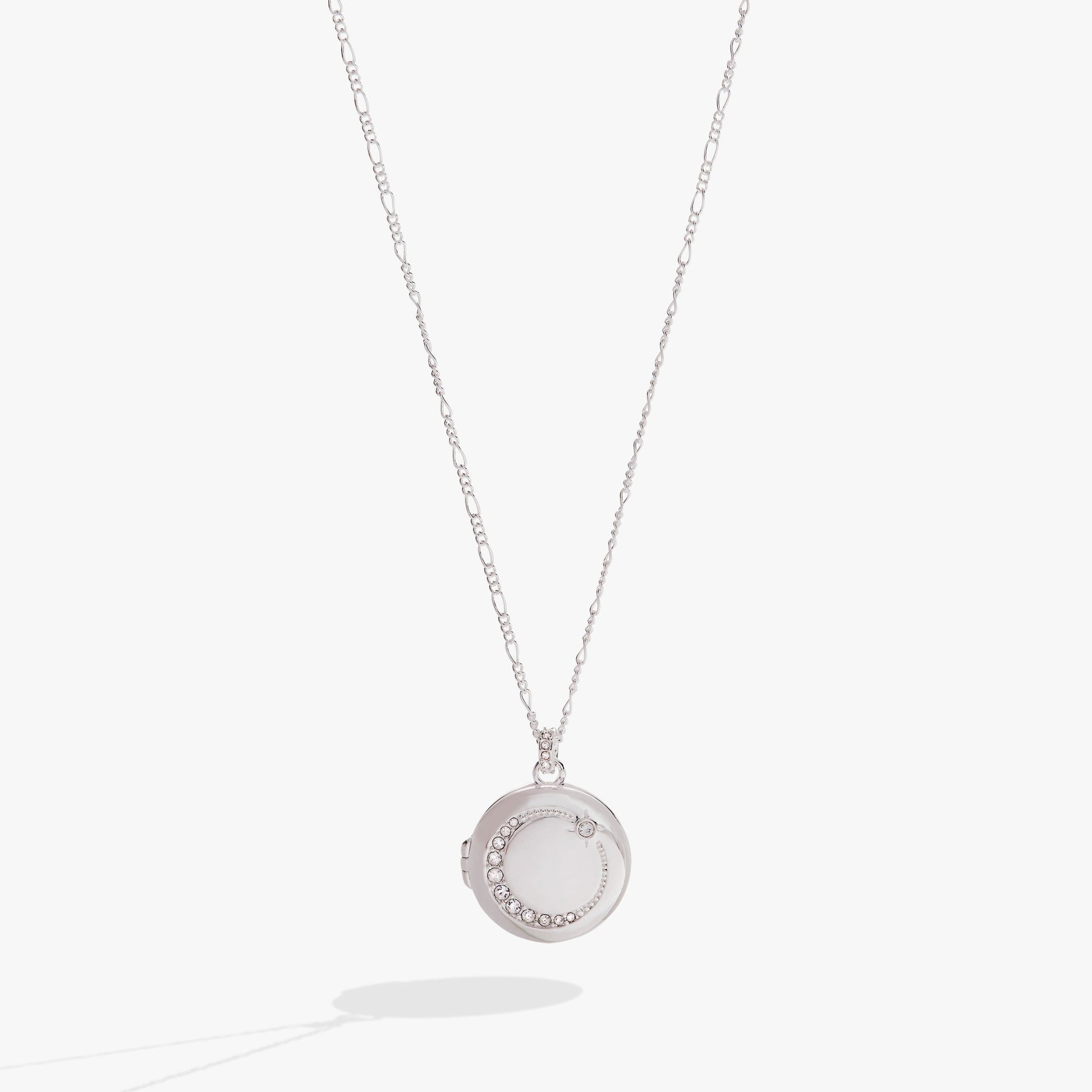 Mother Locket Necklace Silver