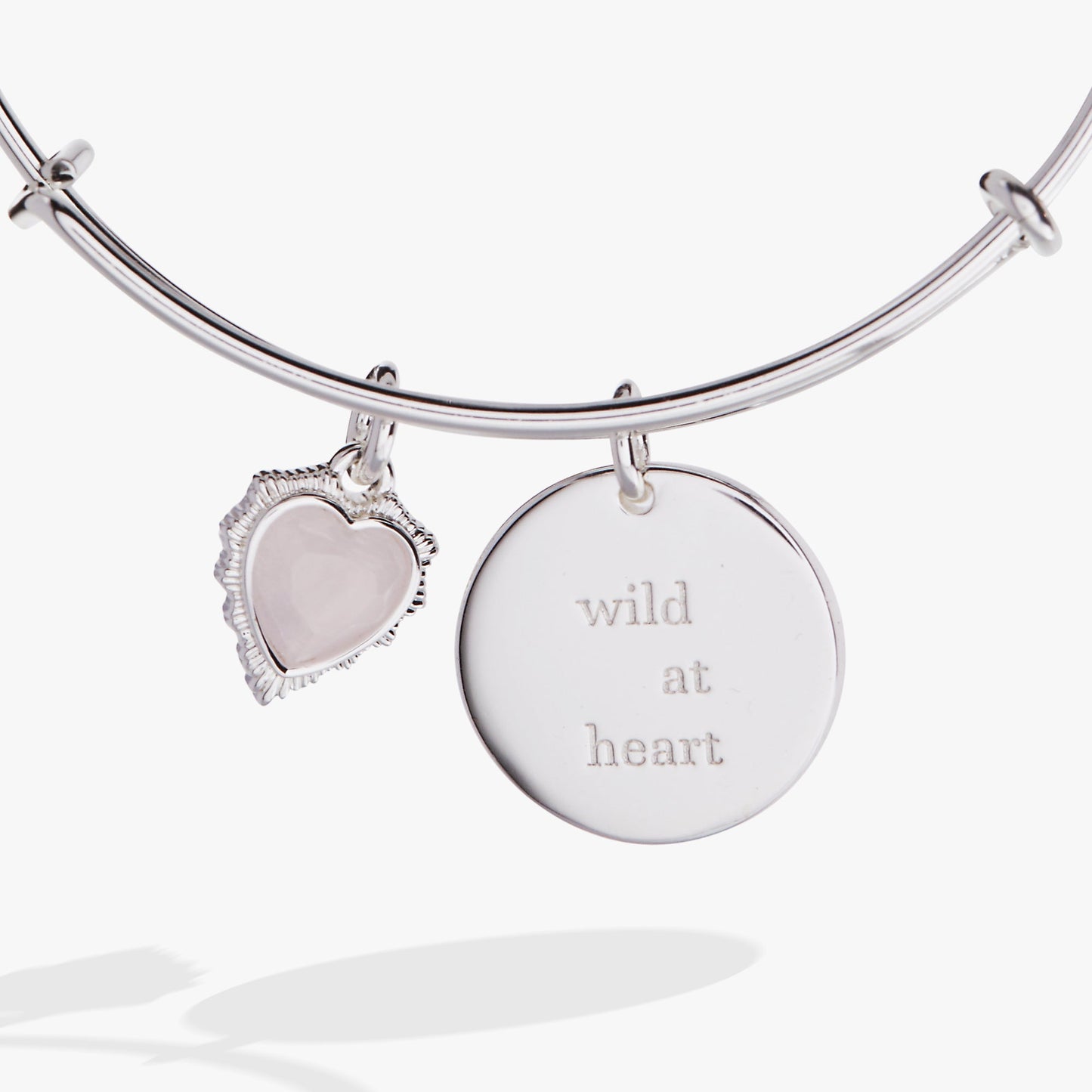 “Wild at Heart” Duo Charm Bangle Silver