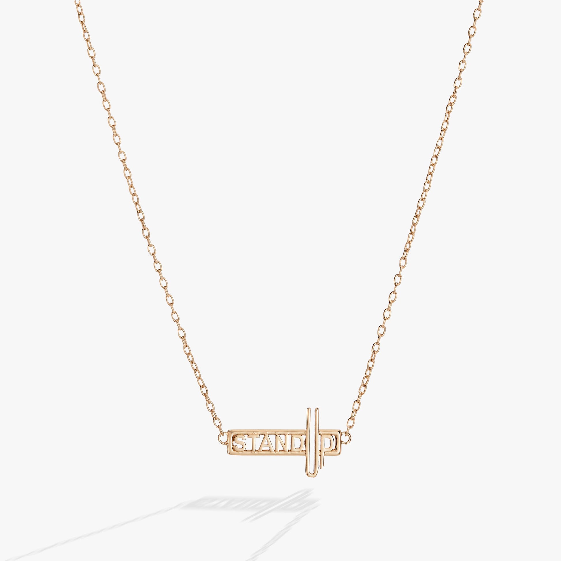 Stand Up Pendant Gold