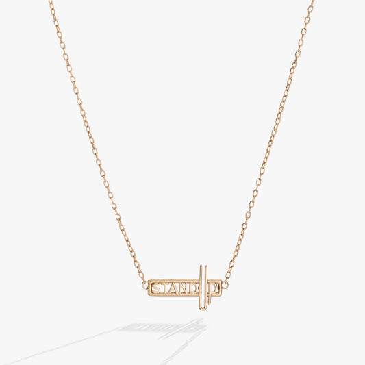 Stand Up Pendant Gold
