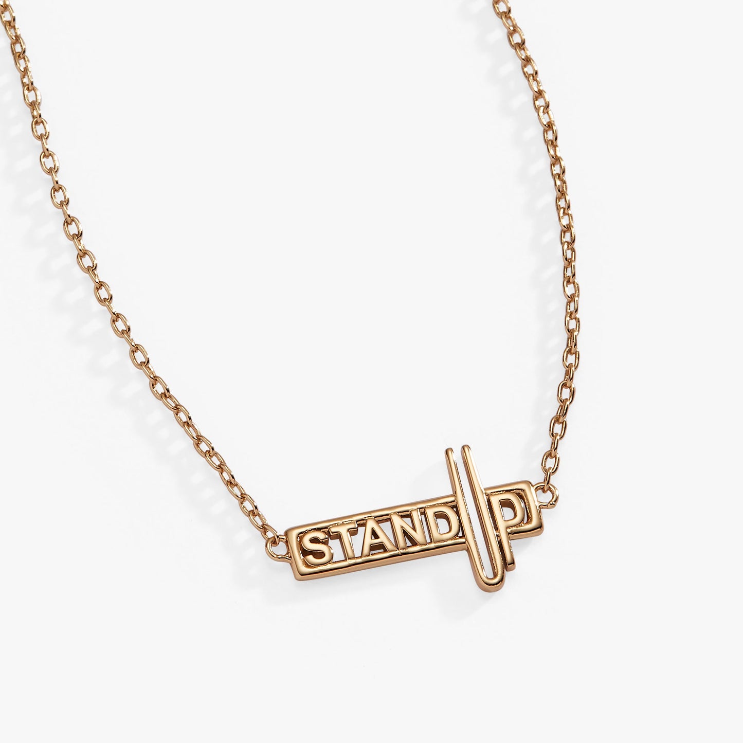 Stand Up Pendant Gold