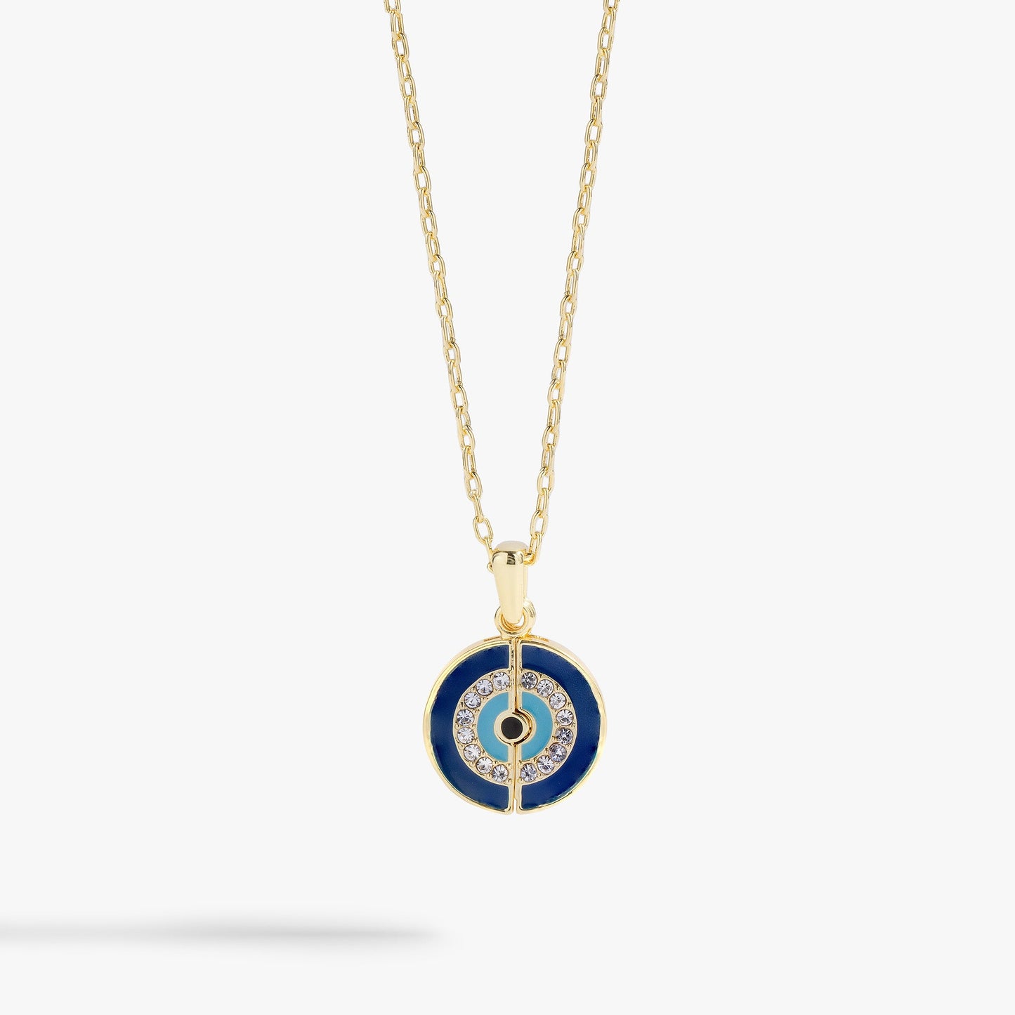 Evil Eye Mantra Necklace Gold