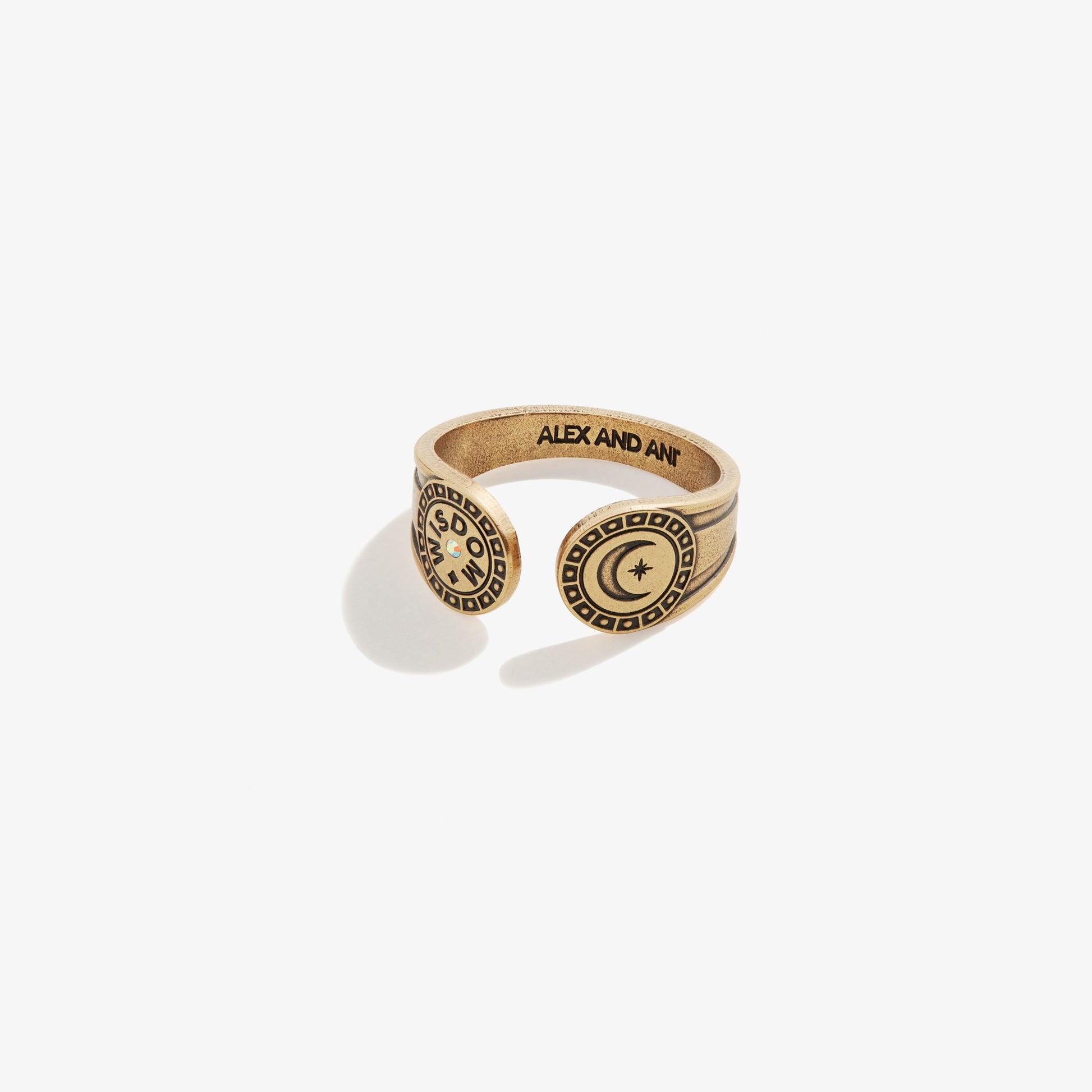 Motivation Moon Ring Wrap Rafaelian Gold