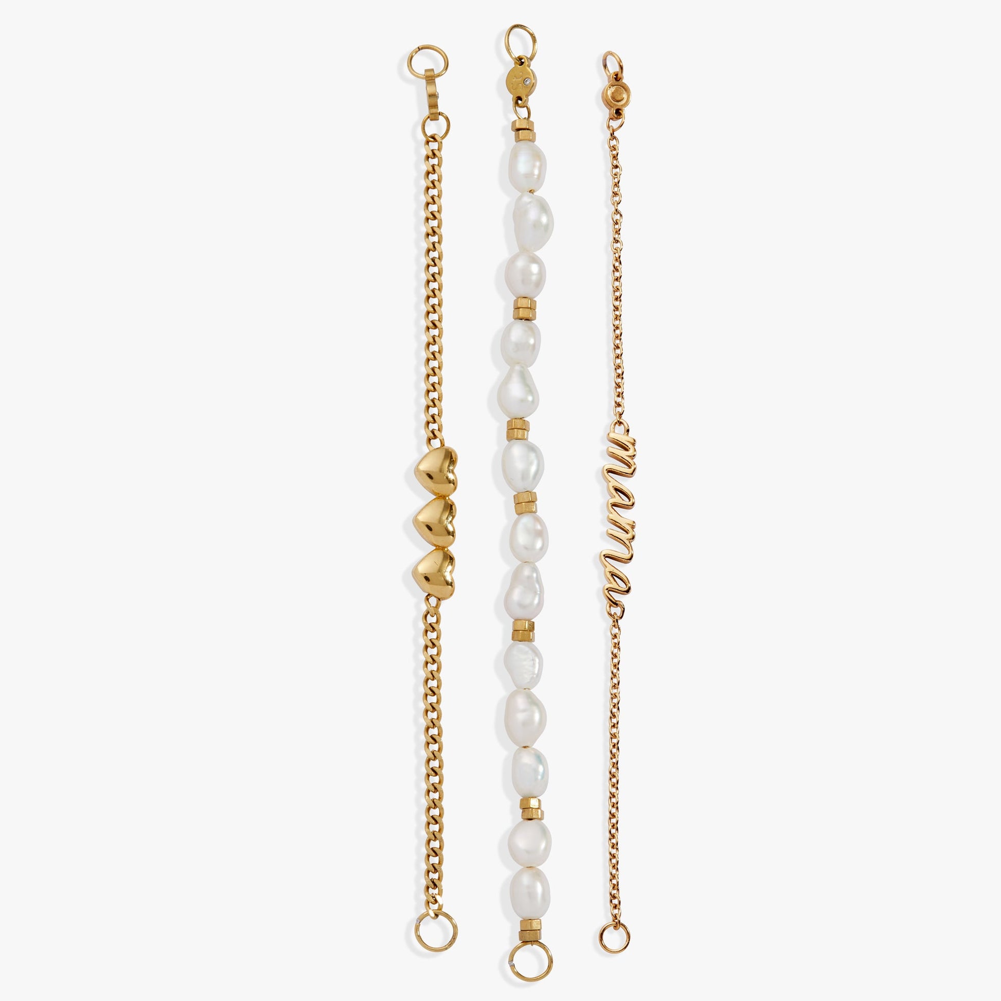 “Home is where the heart is” Mama Stranded Bracelet Stainless Steel Gold