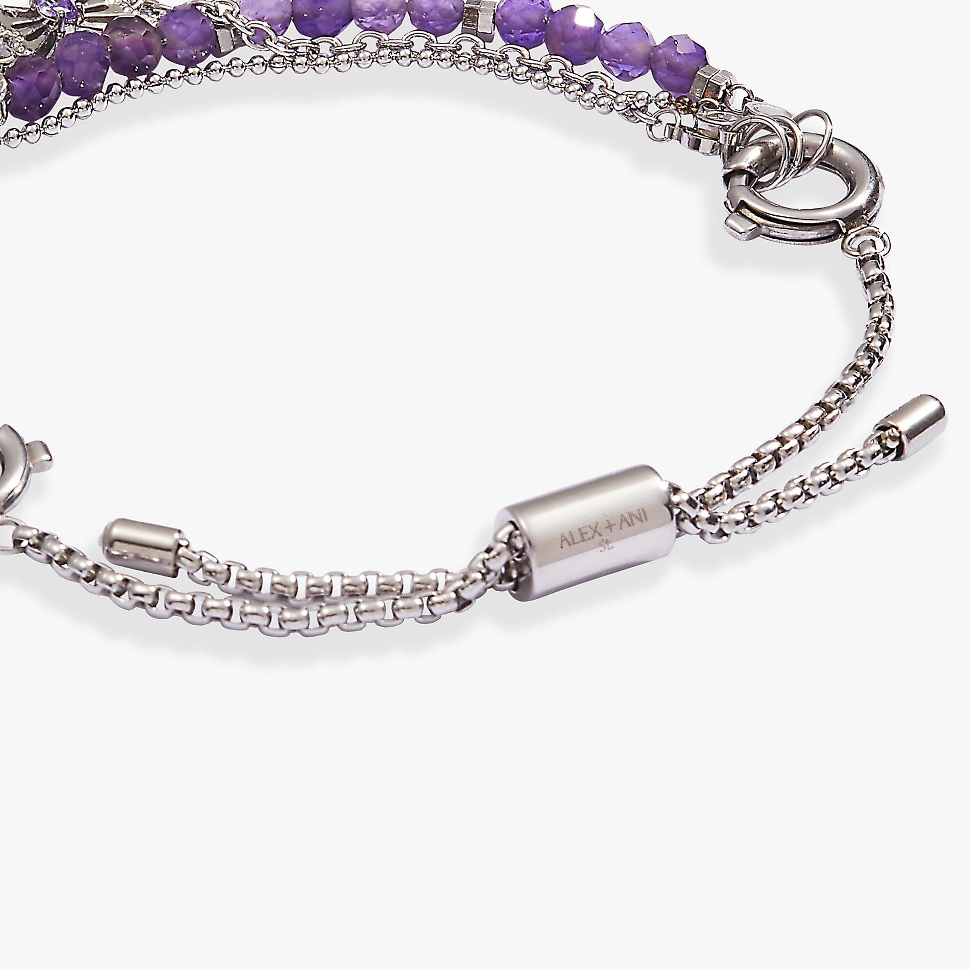 Stranded Butterfly Bracelet Set Stainless Steel Silver