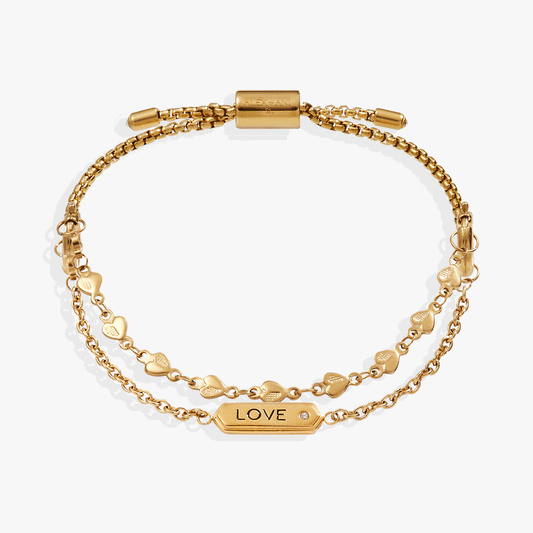 Love Stranded™ Bracelet Set Stainless Steel Gold