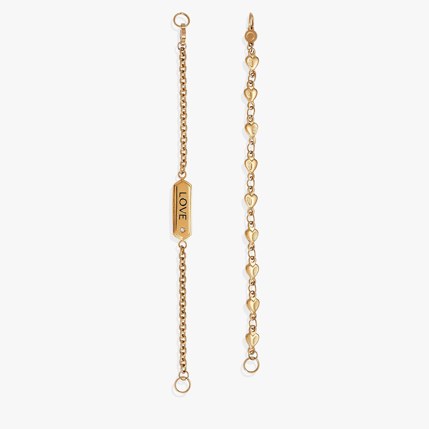 Love Stranded™ Bracelet Set Stainless Steel Gold