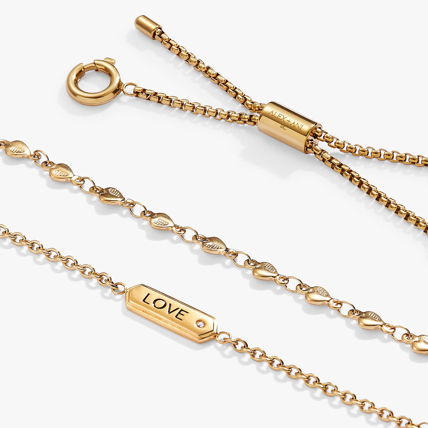 Love Stranded™ Bracelet Set Stainless Steel Gold