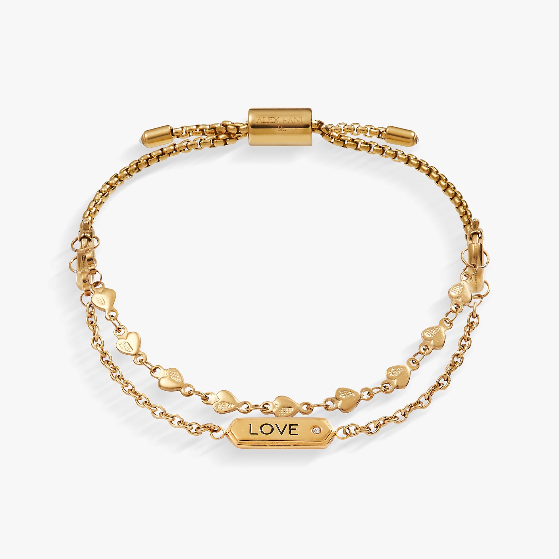 Love Stranded™ Bracelet Set Stainless Steel Gold