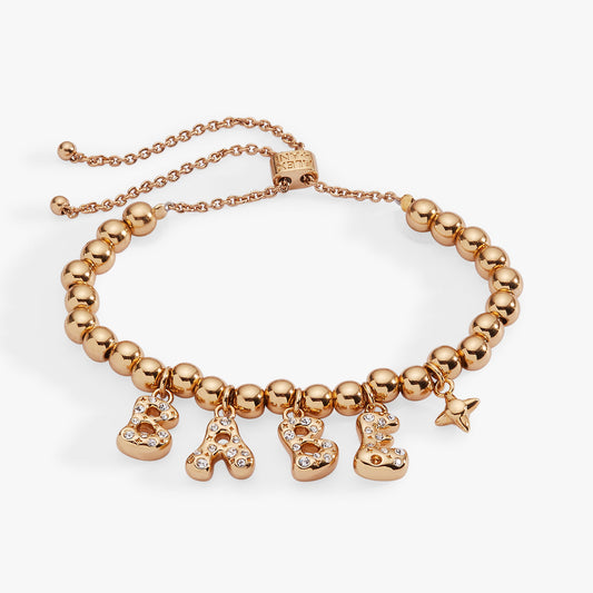 BABE Bubble Bolo Bracelet Gold