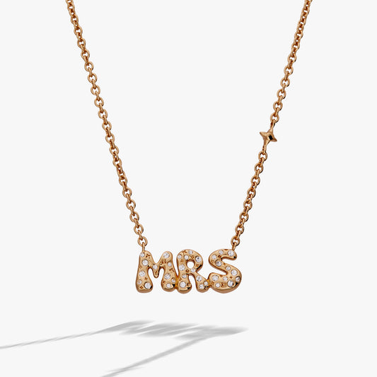 MRS Bubble Necklace Gold