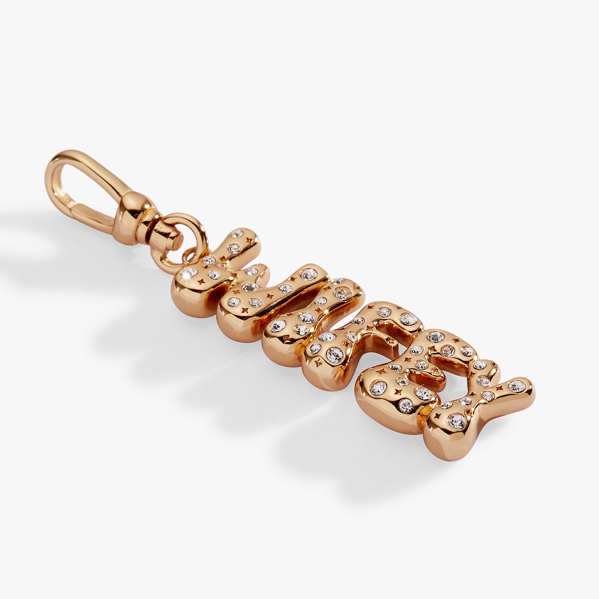 WIFEY Bubble Fob Clip Charm Gold