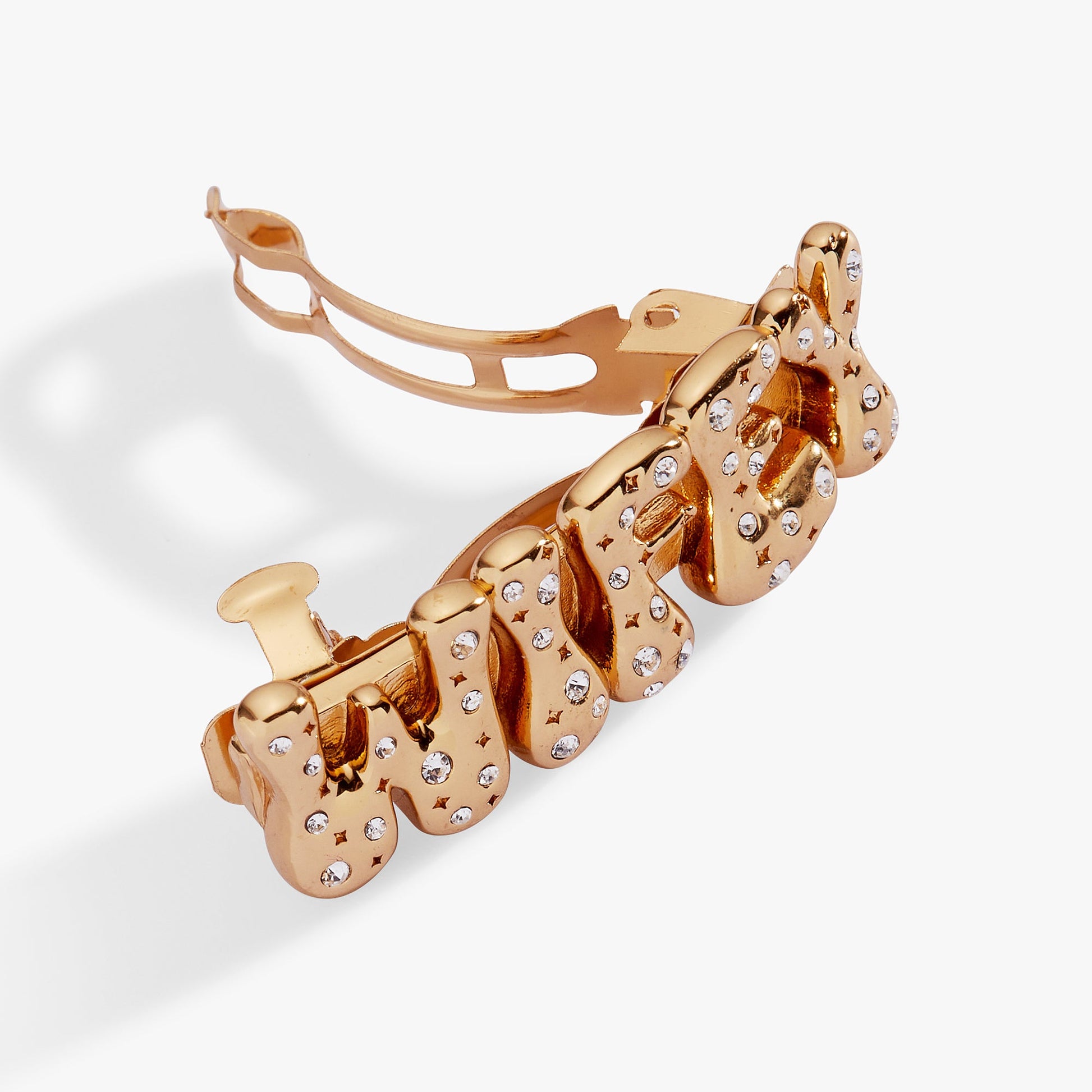 WIFEY Bubble Barrette Gold