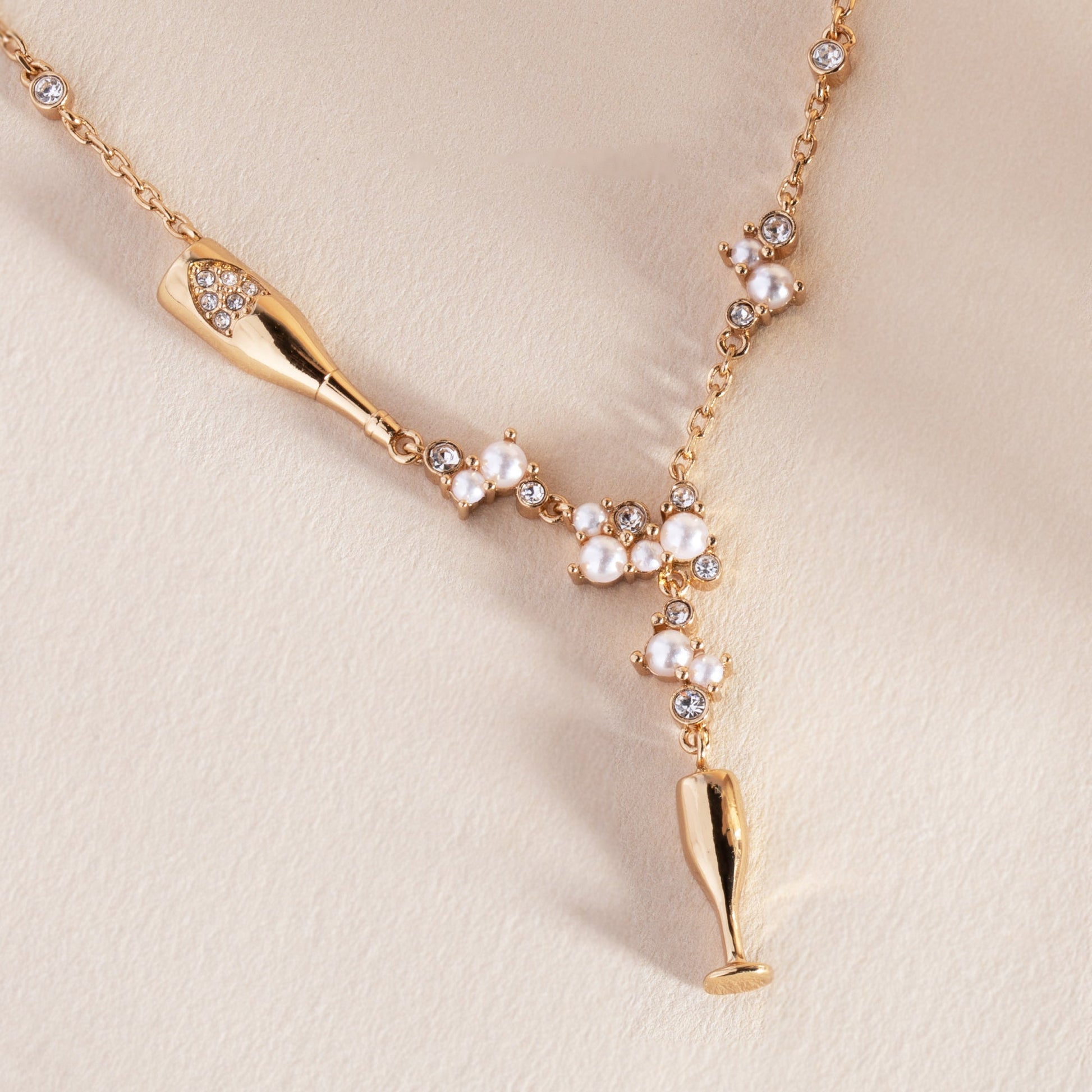 BOM - Champagne necklace Gold