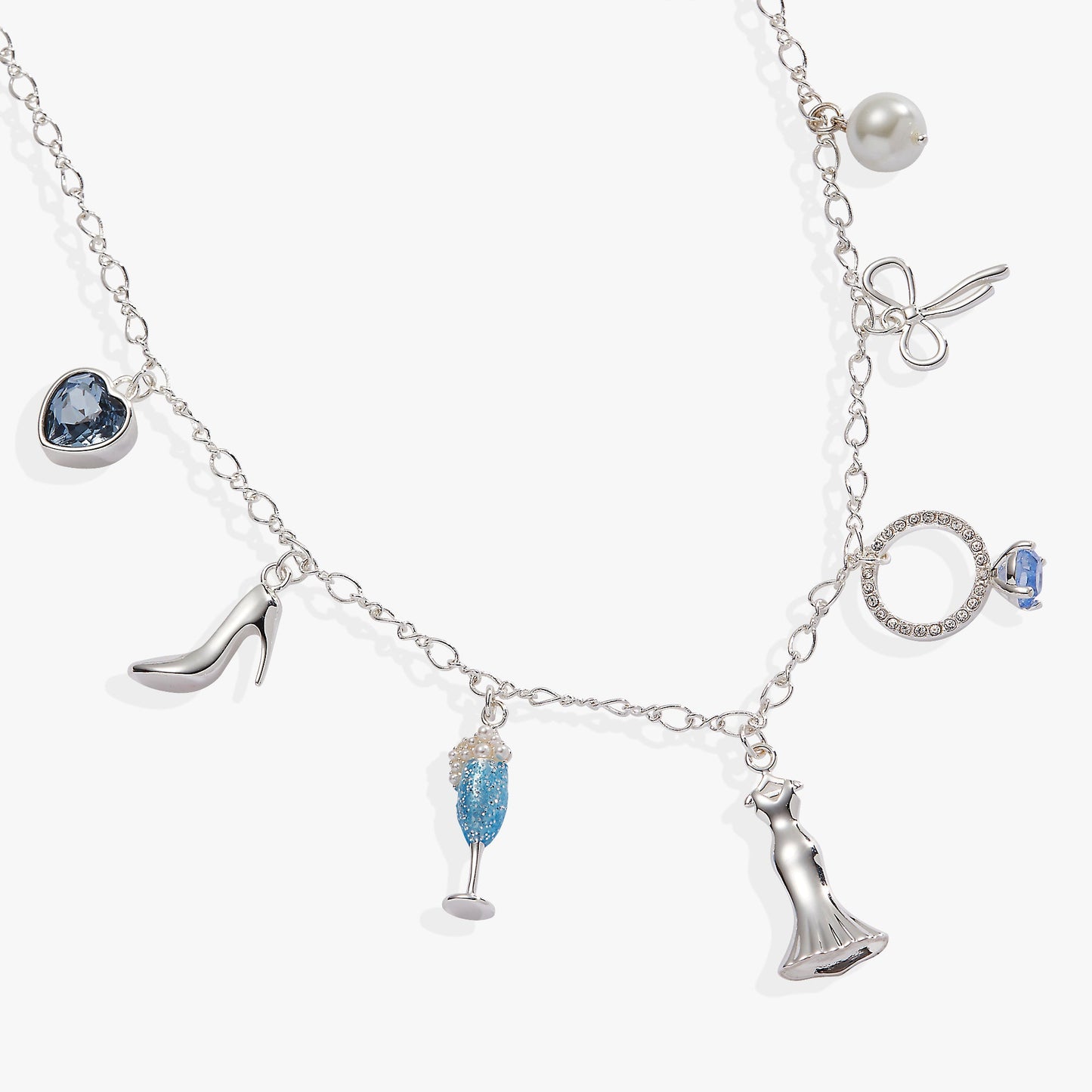 Bridal Multi-Charm Necklace Gold