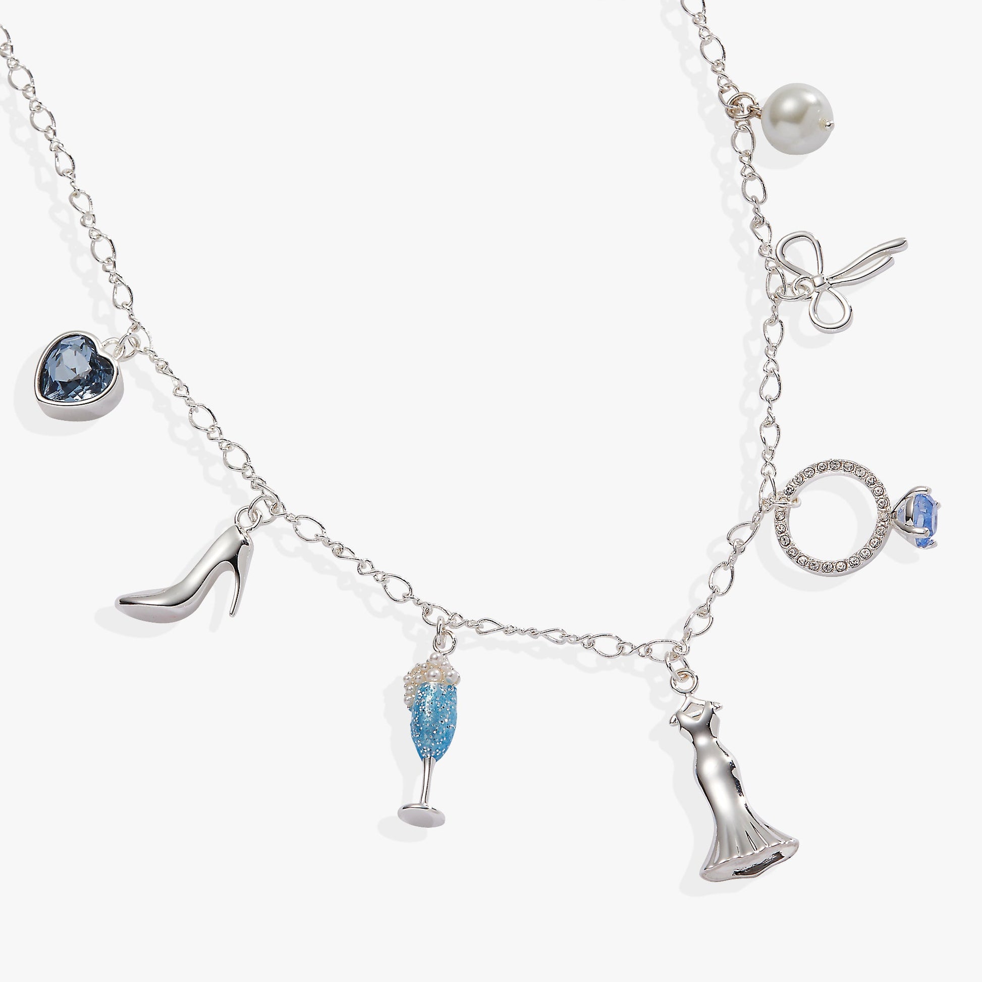 Bridal Multi-Charm Necklace Gold