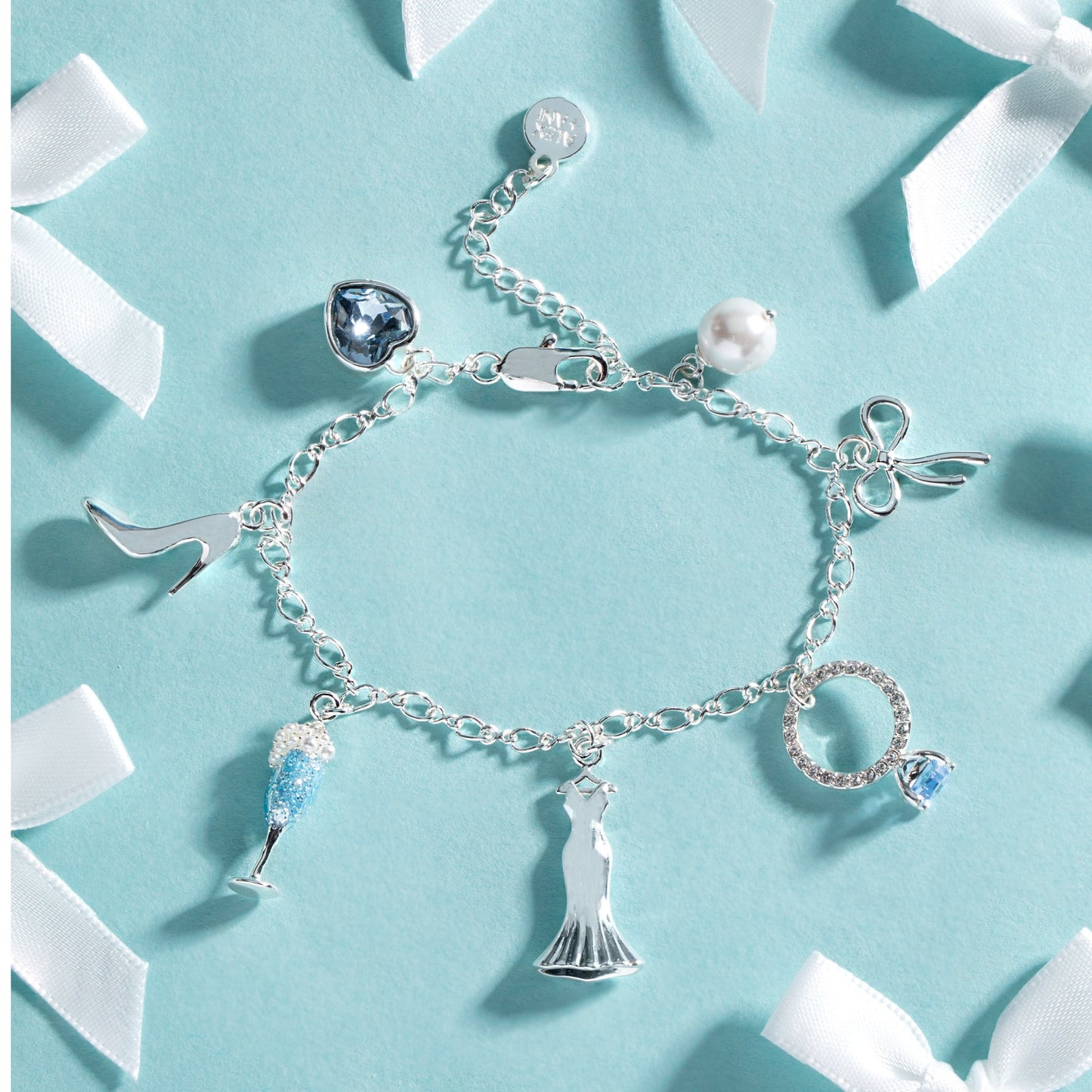 Bridal Multi-Charm Bracelet Gold