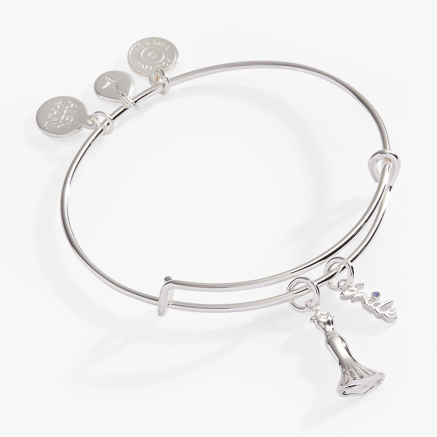 Bridal Gown Duo Charm Bangle Gold
