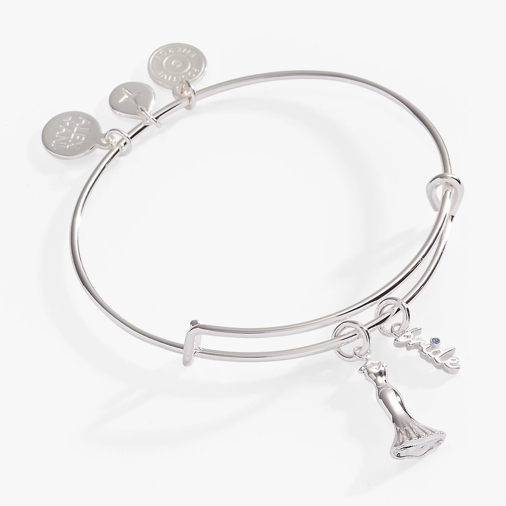 Bridal Gown Duo Charm Bangle Gold