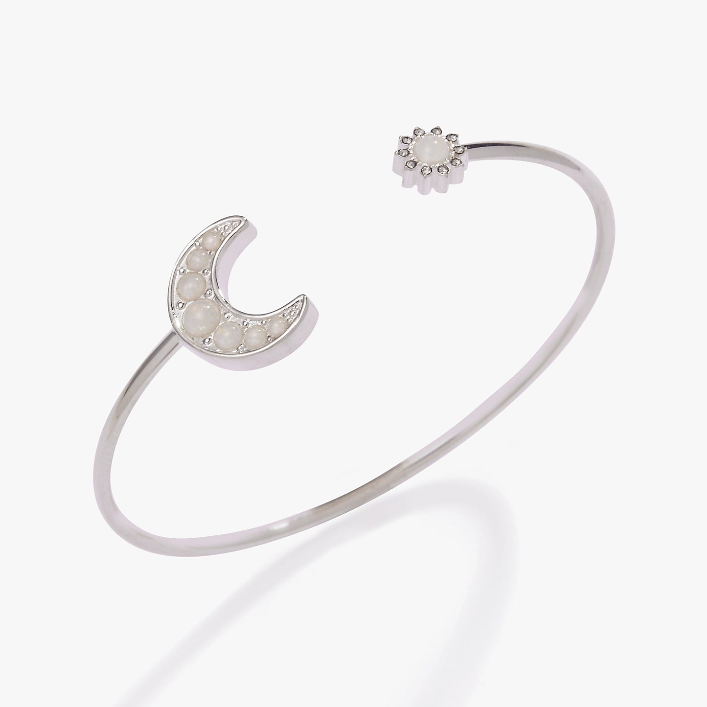 Moon + Sun Flex Cuff Silver