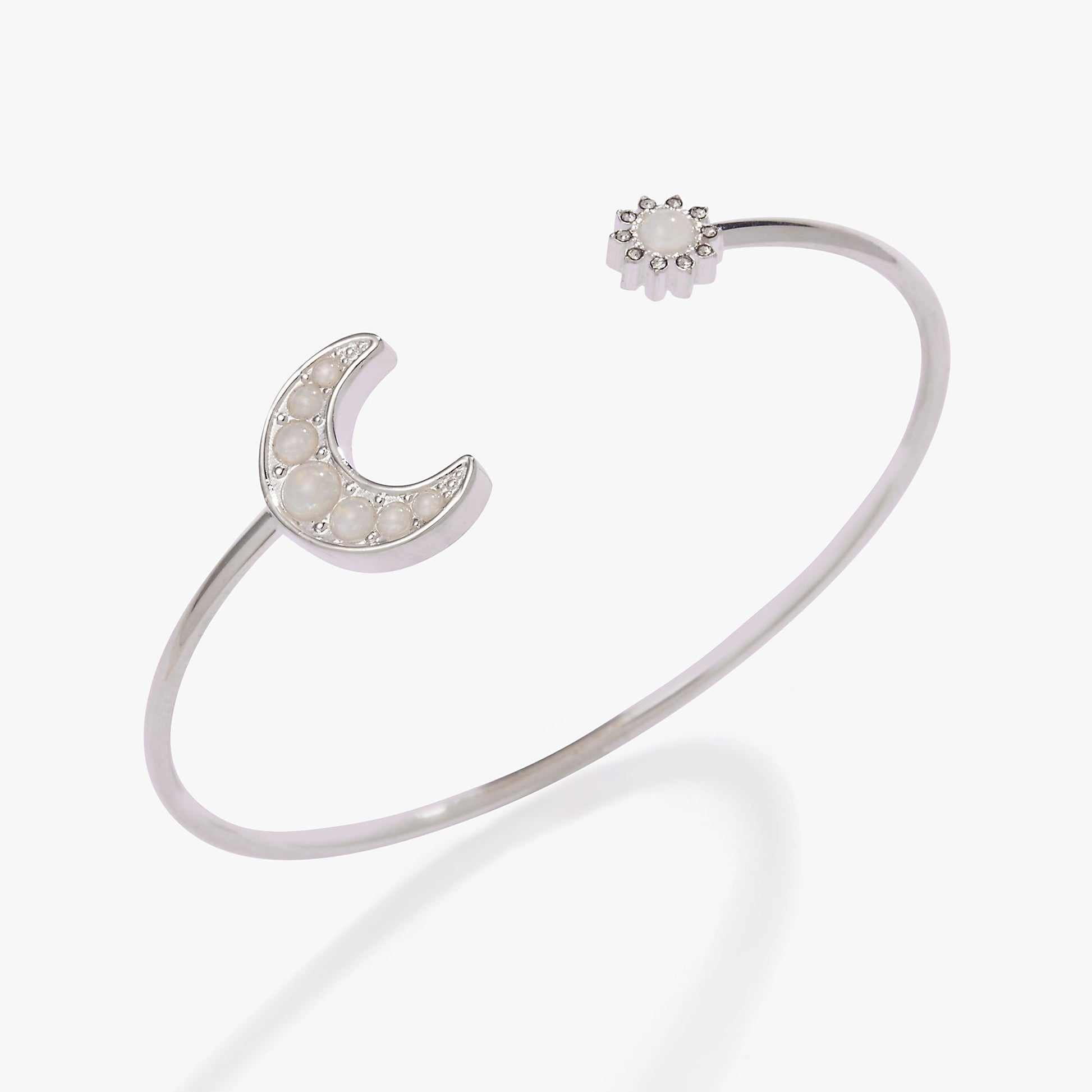 Moon + Sun Flex Cuff Silver