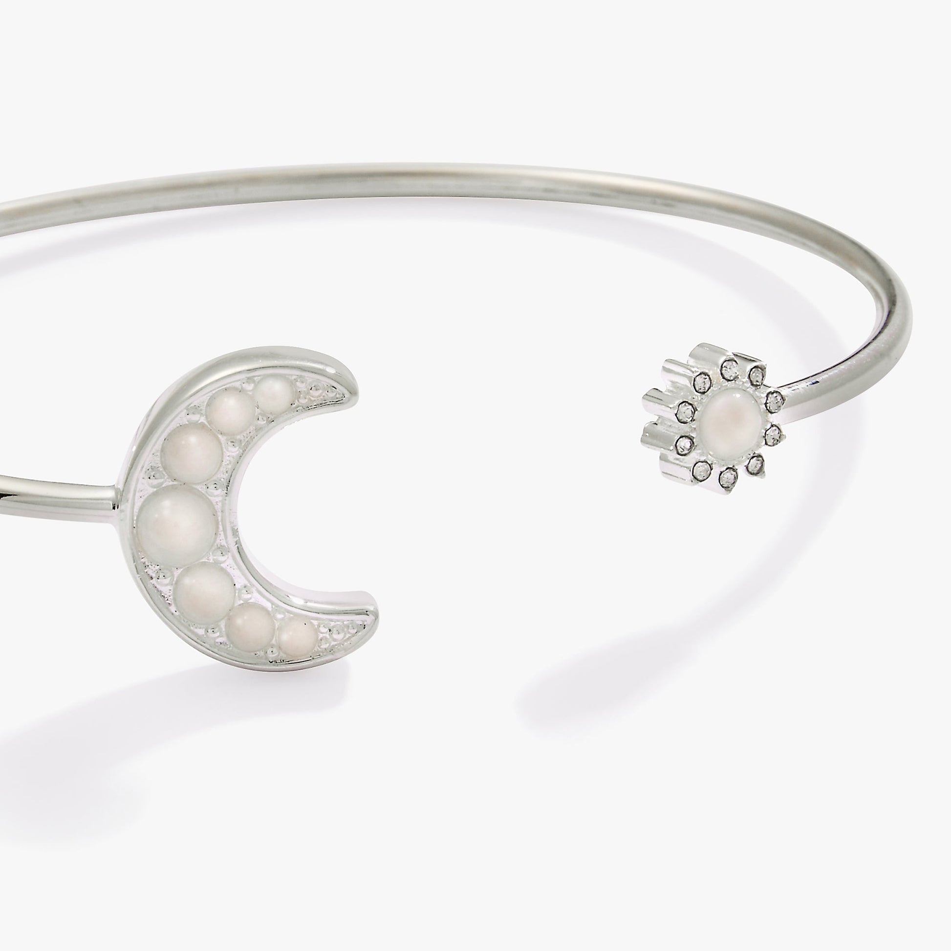 Moon + Sun Flex Cuff Silver