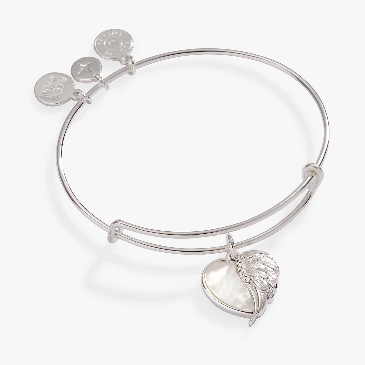 Wings of Protection Charm Bangle Gold