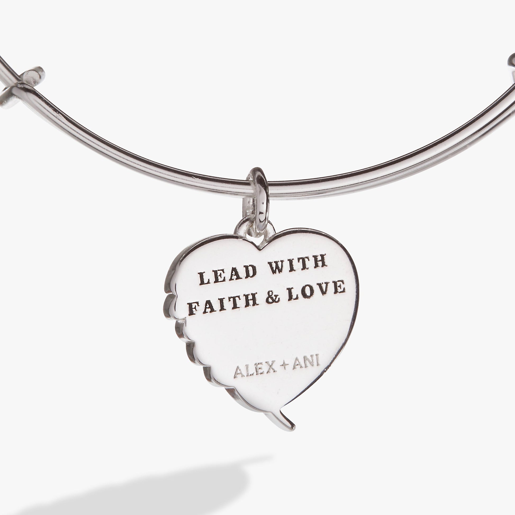 Wings of Protection Charm Bangle Gold