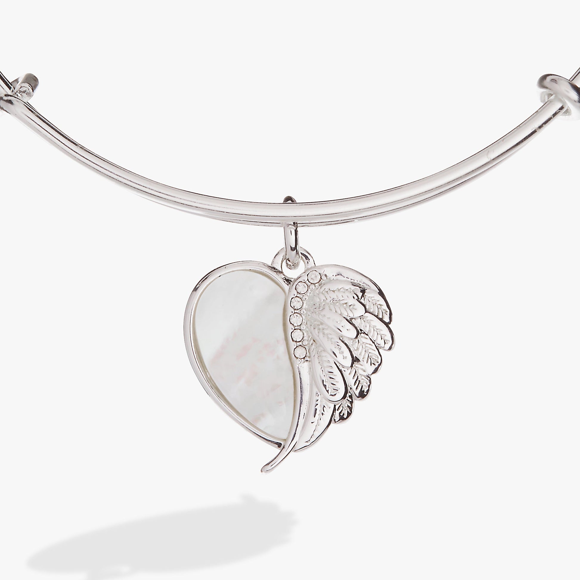 Wings of Protection Charm Bangle Gold