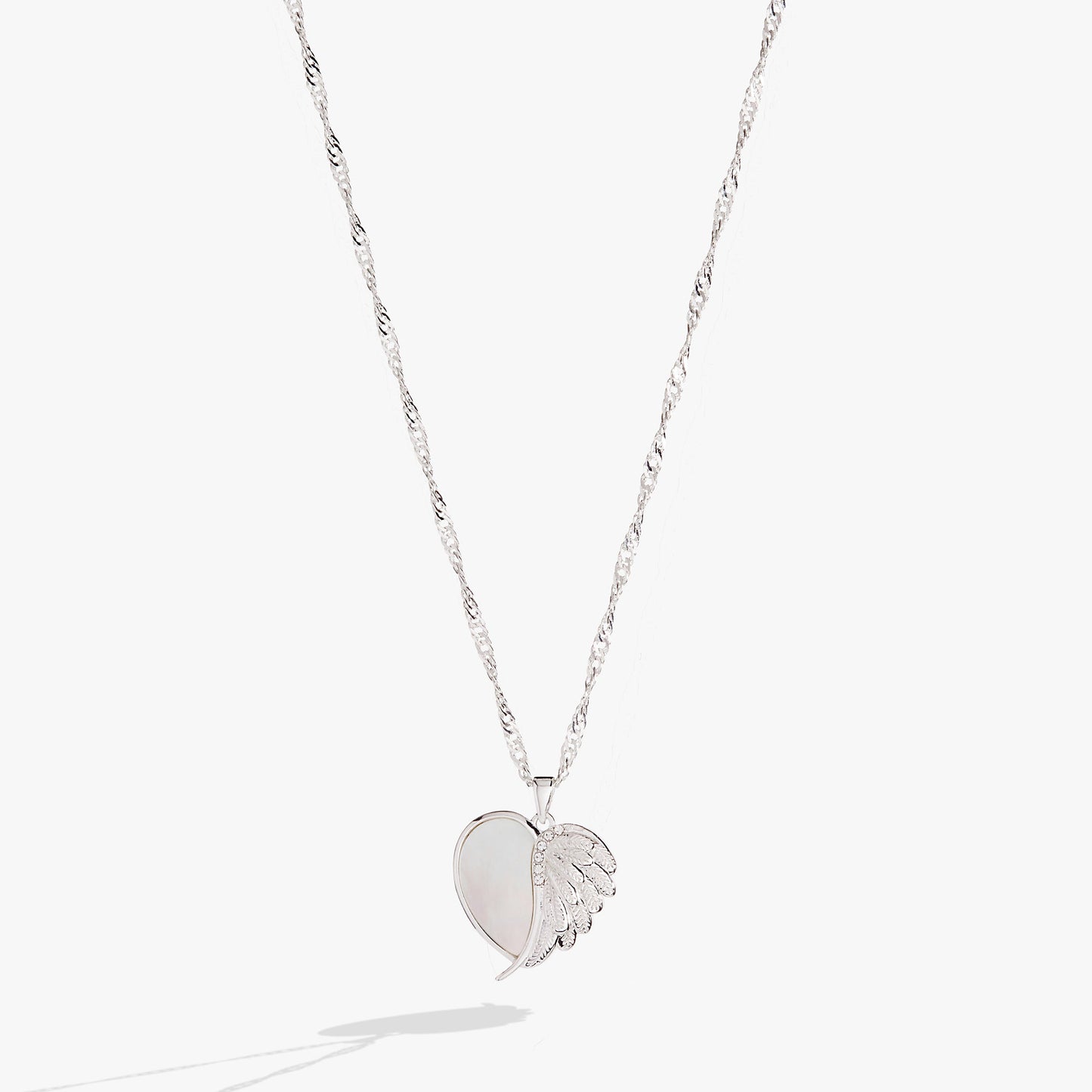 Wings of Protection Charm Necklace Gold