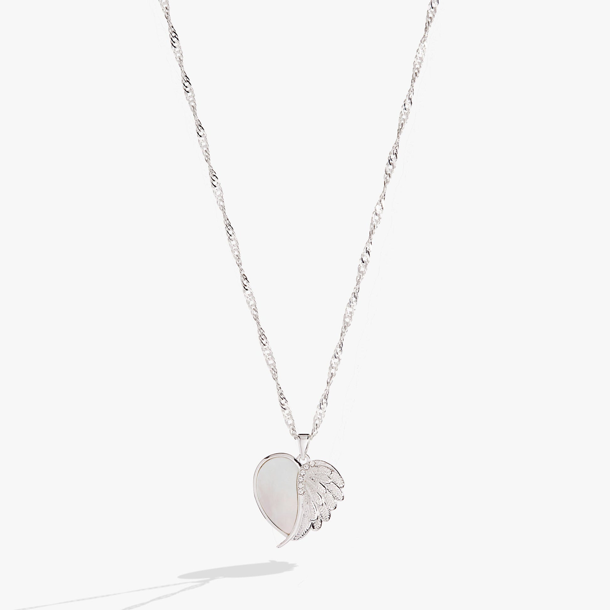 Wings of Protection Charm Necklace Gold