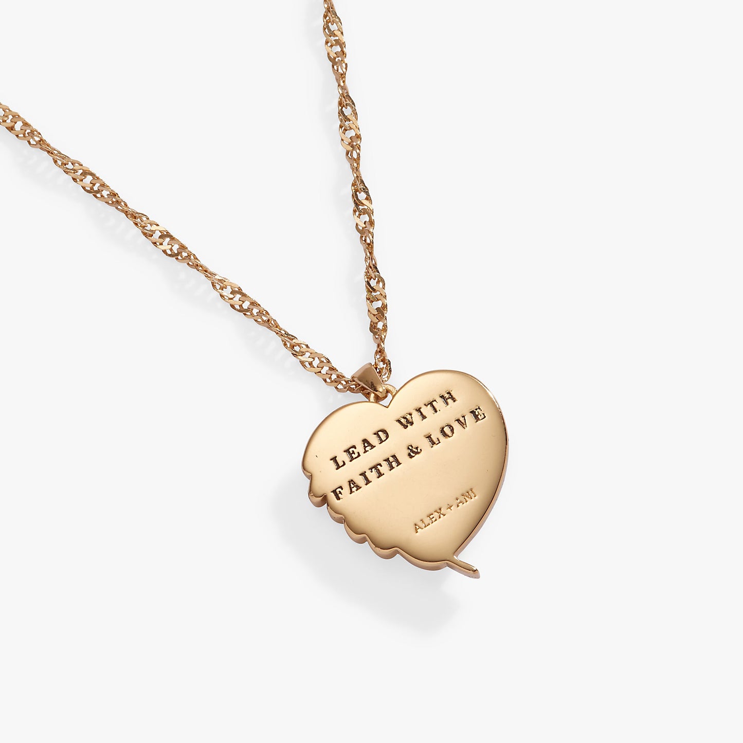 Wings of Protection Charm Necklace Gold