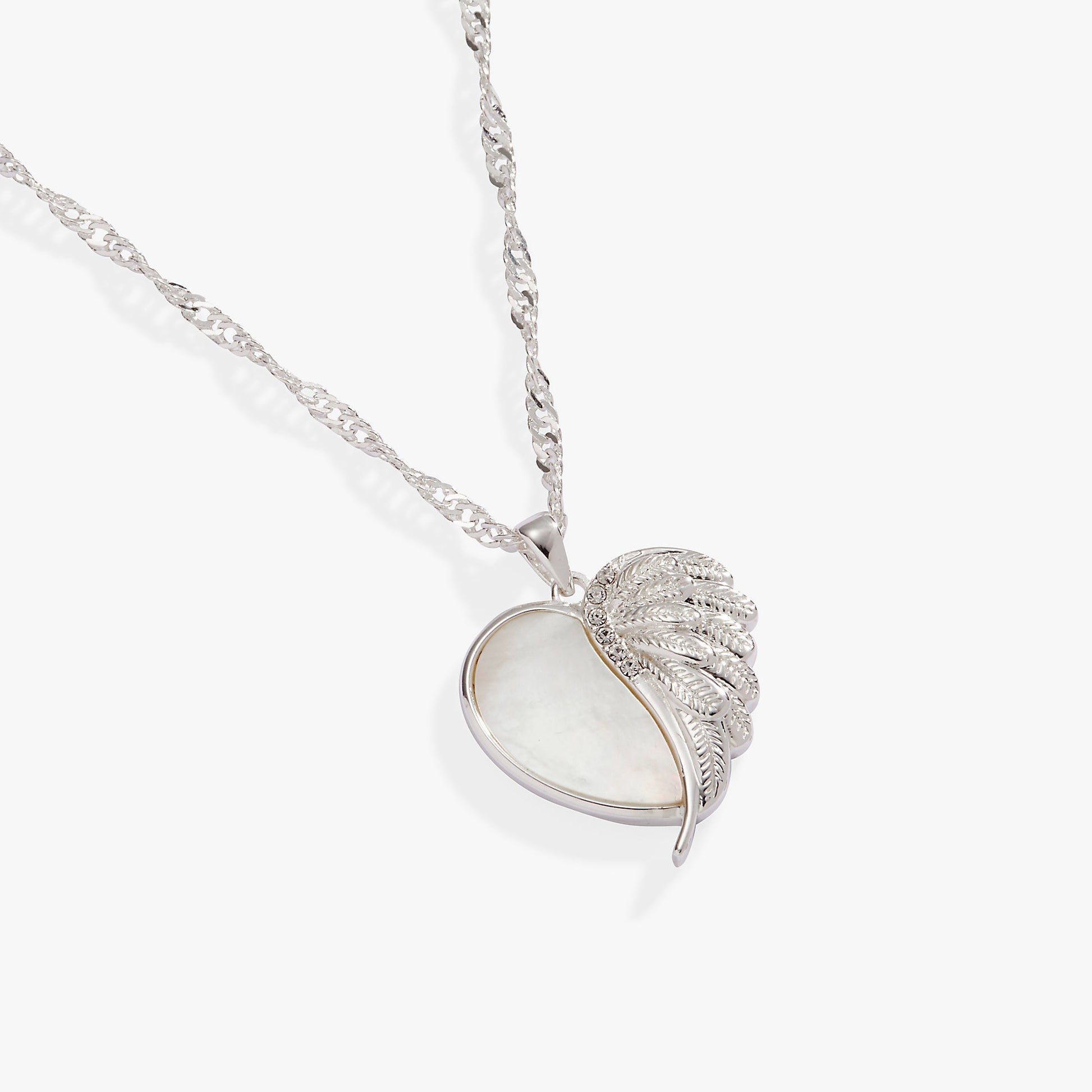 Wings of Protection Charm Necklace Gold
