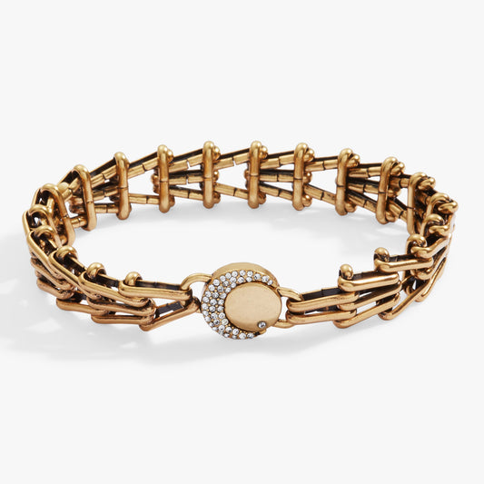 Wanderer Chain Statement Bracelet Antique Gold