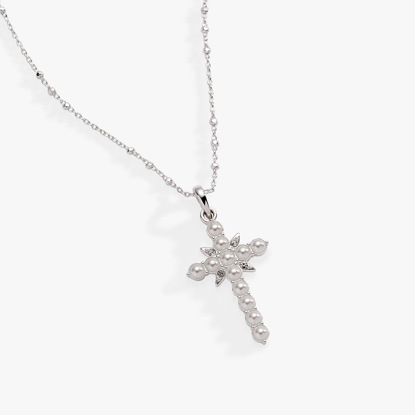 Divine Guides Cross Pendant Necklace Gold
