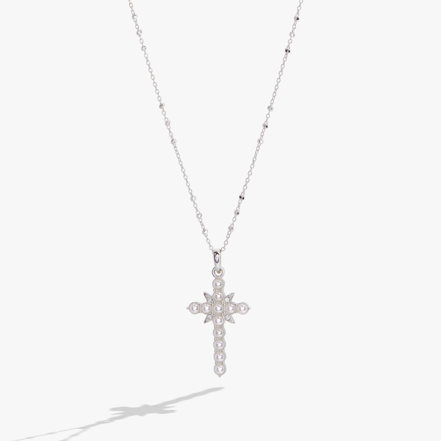 Divine Guides Cross Pendant Necklace Gold