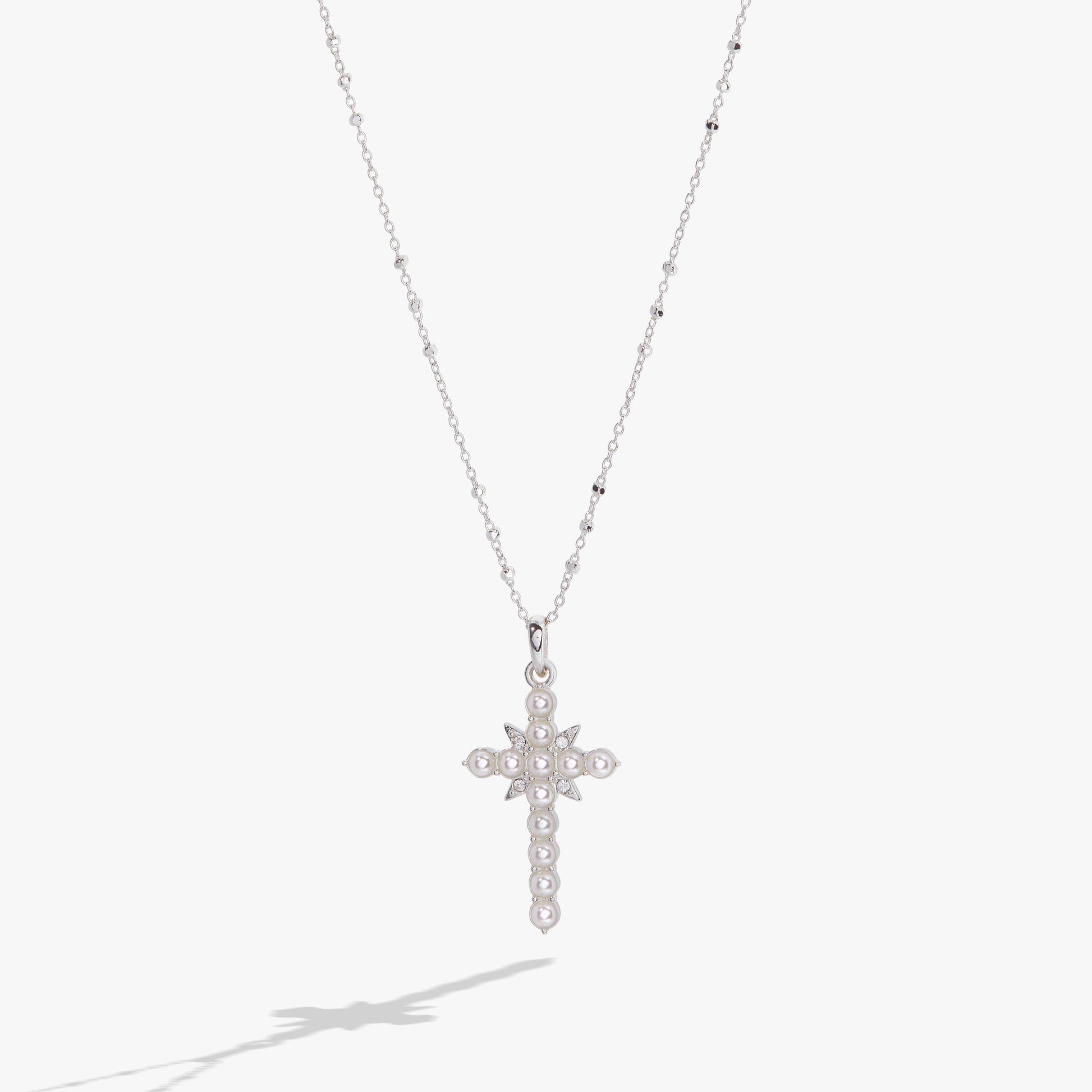Divine Guides Cross Pendant Necklace Gold